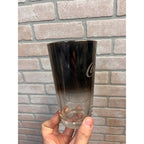 Vintage Coca Cola Silver Fade & Glitter "Smoked Mirrored" Soda Fountain Glass