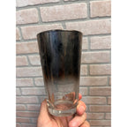Vintage Coca Cola Silver Fade & Glitter "Smoked Mirrored" Soda Fountain Glass