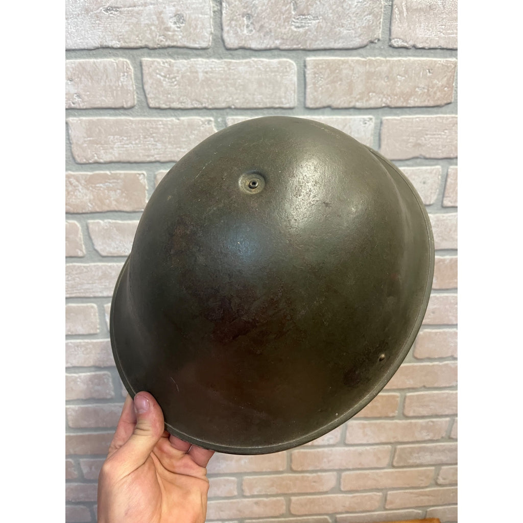 Original WWII British Army Turtle Steel Pot Helmet WW2 World War 2 -- No Liner