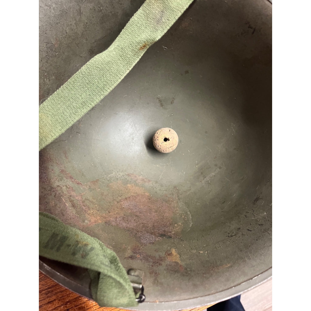 Original WWII British Army Turtle Steel Pot Helmet WW2 World War 2 -- No Liner