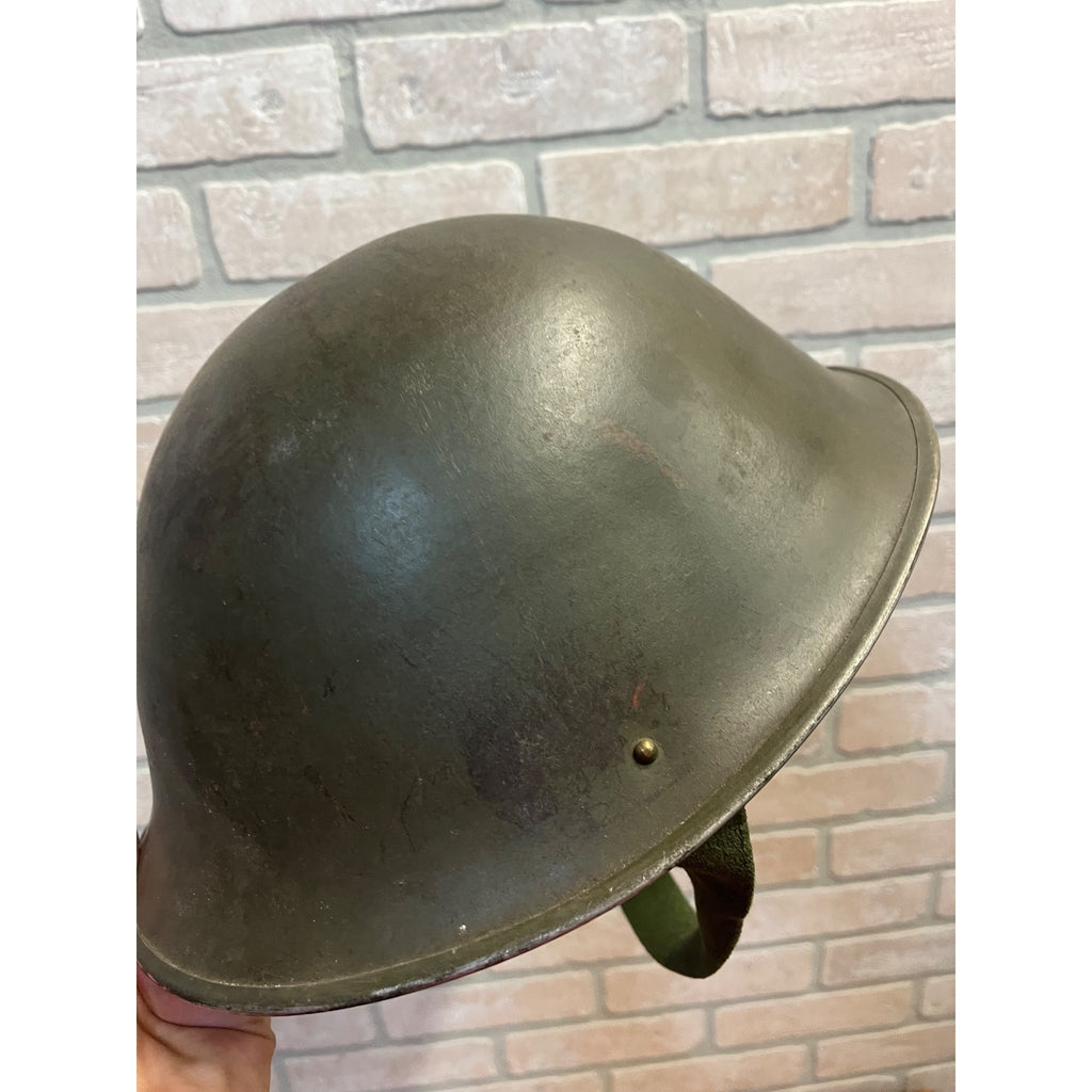 Original WWII British Army Turtle Steel Pot Helmet WW2 World War 2 -- No Liner