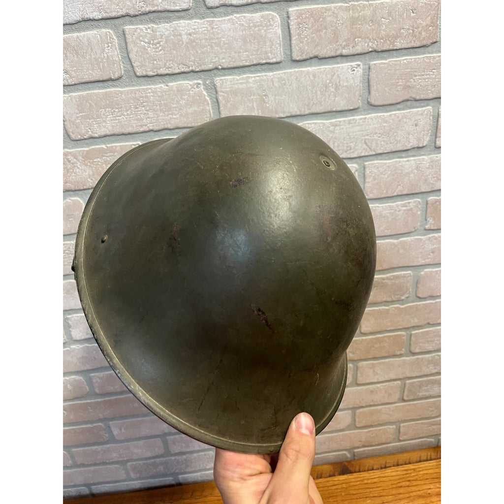 Original WWII British Army Turtle Steel Pot Helmet WW2 World War 2 -- No Liner