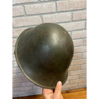 Original WWII British Army Turtle Steel Pot Helmet WW2 World War 2 -- No Liner
