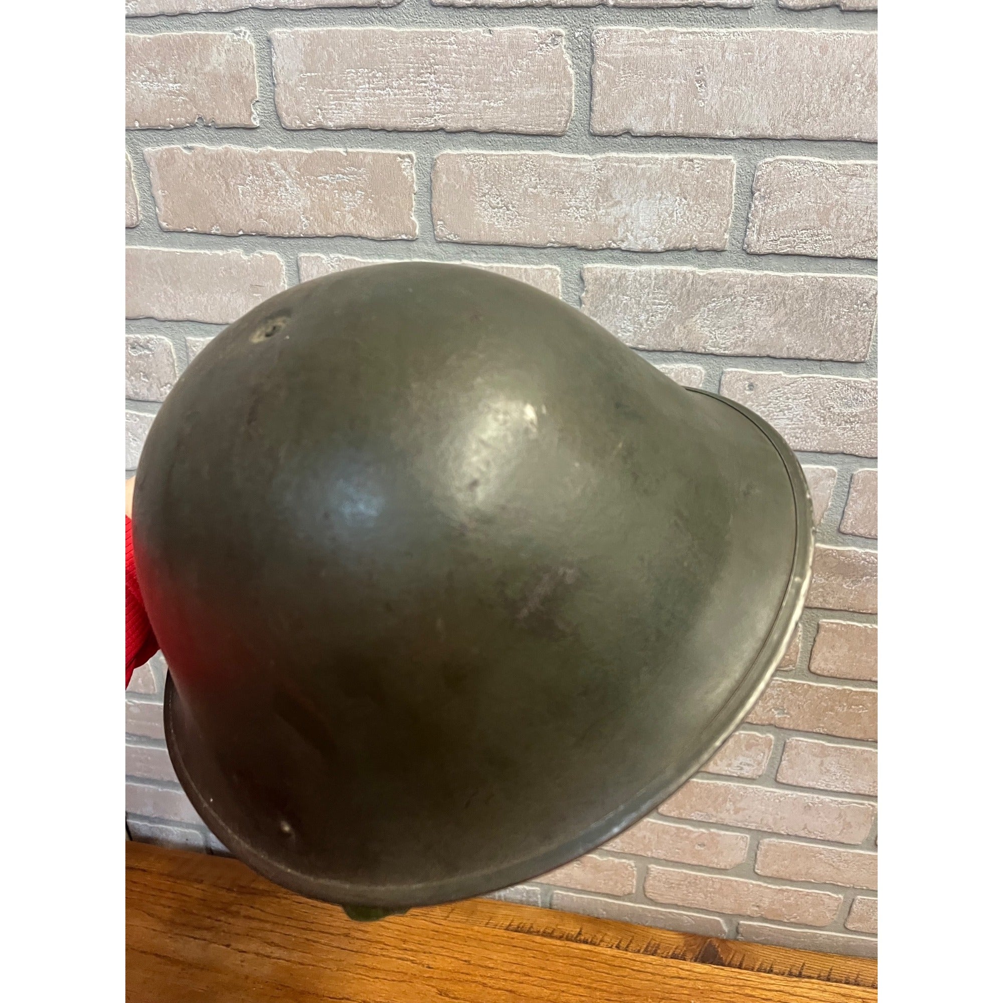 Original WWII British Army Turtle Steel Pot Helmet WW2 World War 2 -- No Liner