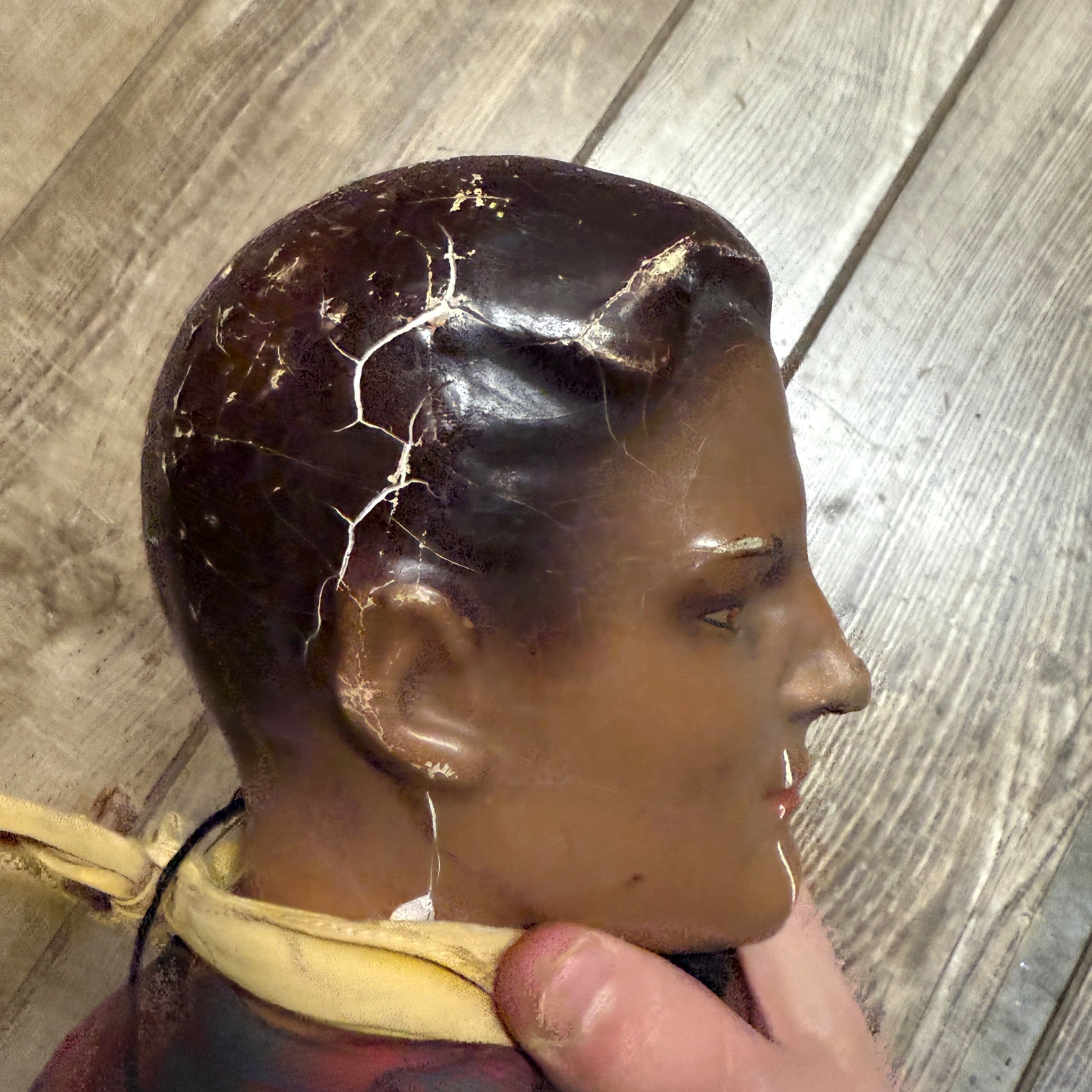 RARE Vintage Lone Ranger Western Cowboy Composition 25" Doll Figure  AS-IS