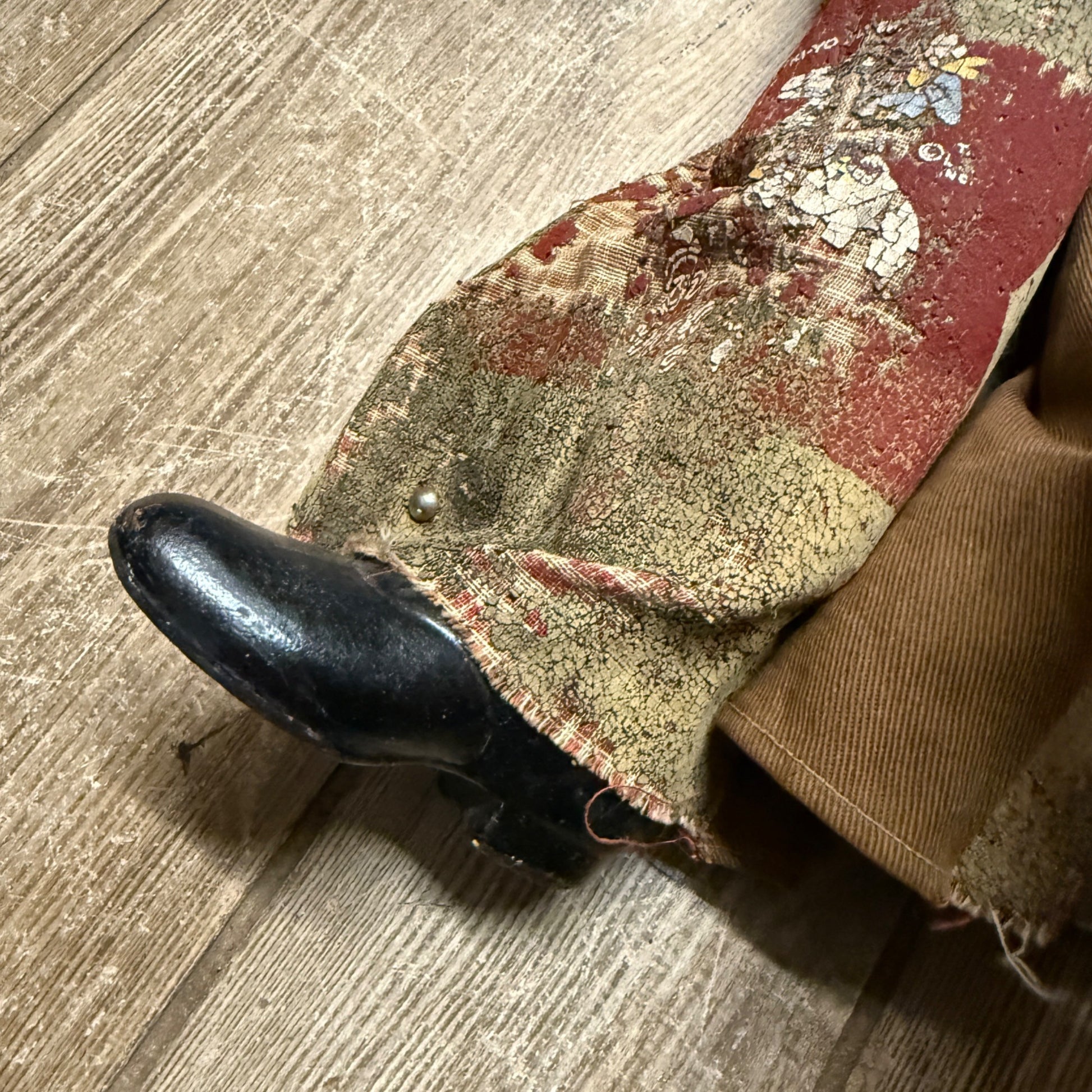 RARE Vintage Lone Ranger Western Cowboy Composition 25" Doll Figure  AS-IS