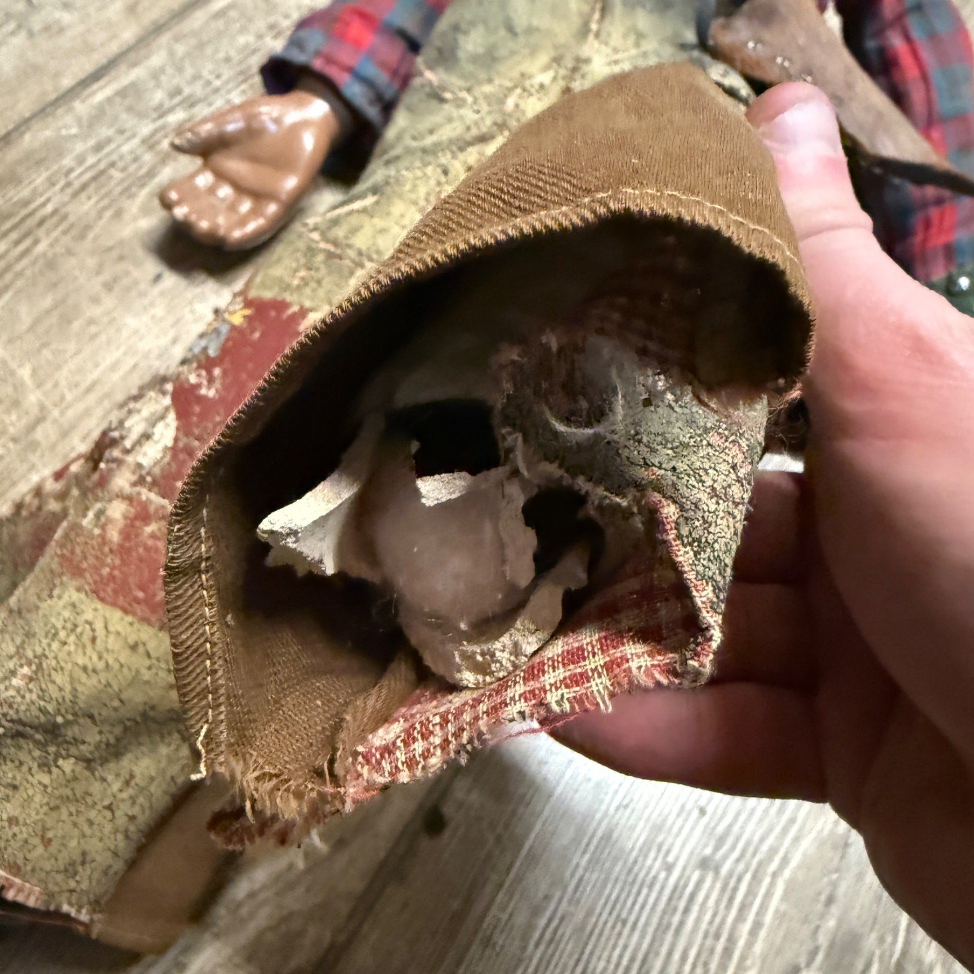 RARE Vintage Lone Ranger Western Cowboy Composition 25" Doll Figure  AS-IS