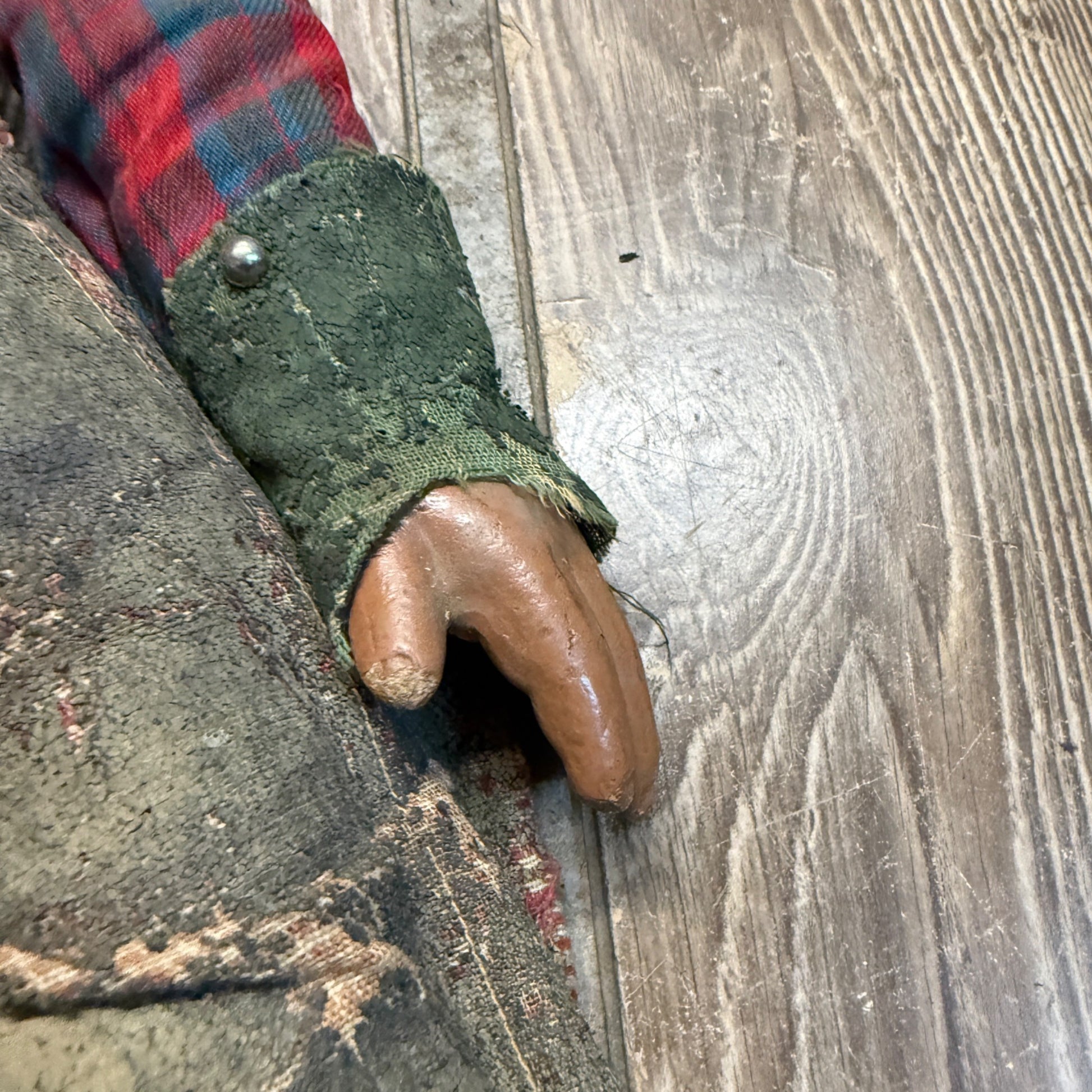 RARE Vintage Lone Ranger Western Cowboy Composition 25" Doll Figure  AS-IS