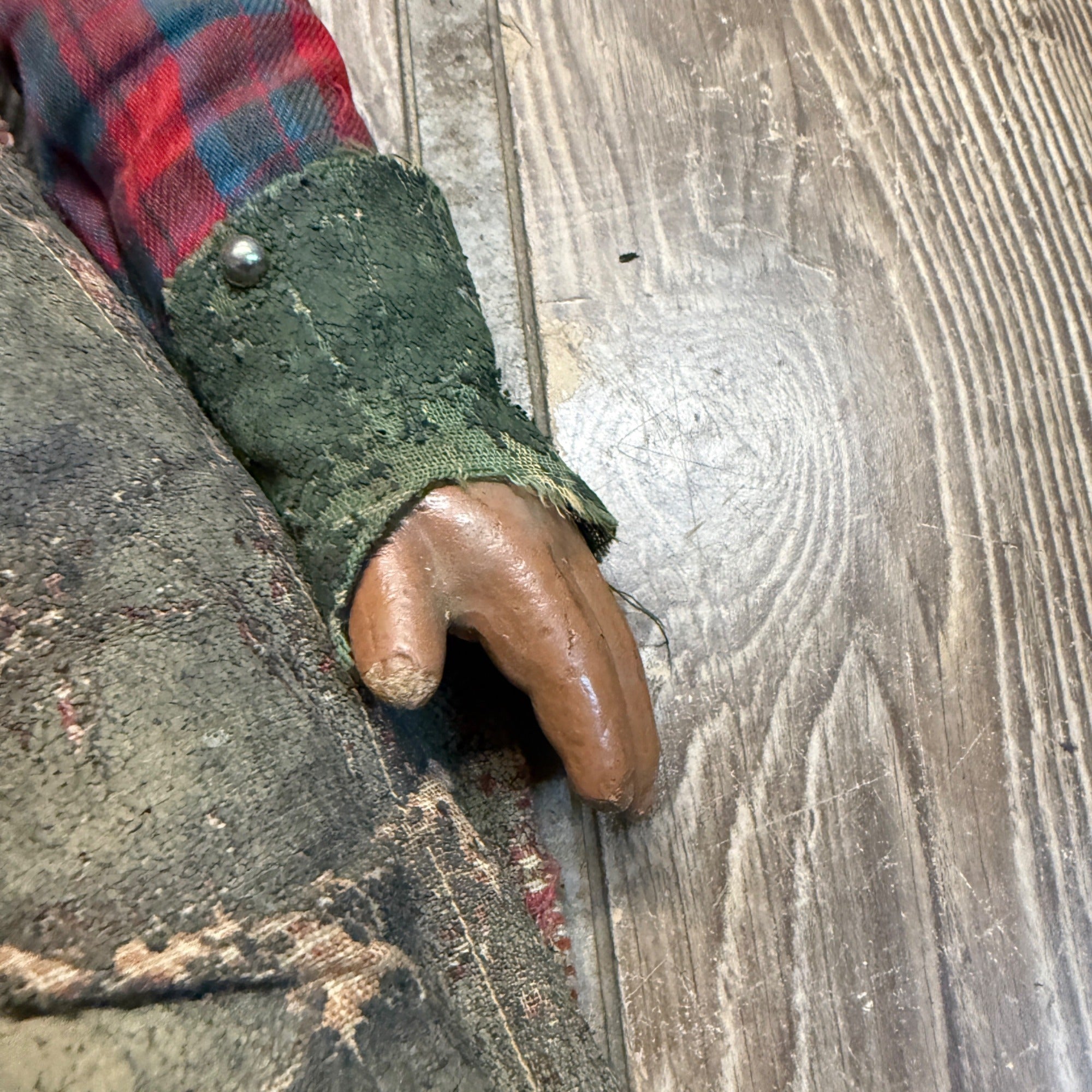 RARE Vintage Lone Ranger Western Cowboy Composition 25" Doll Figure  AS-IS