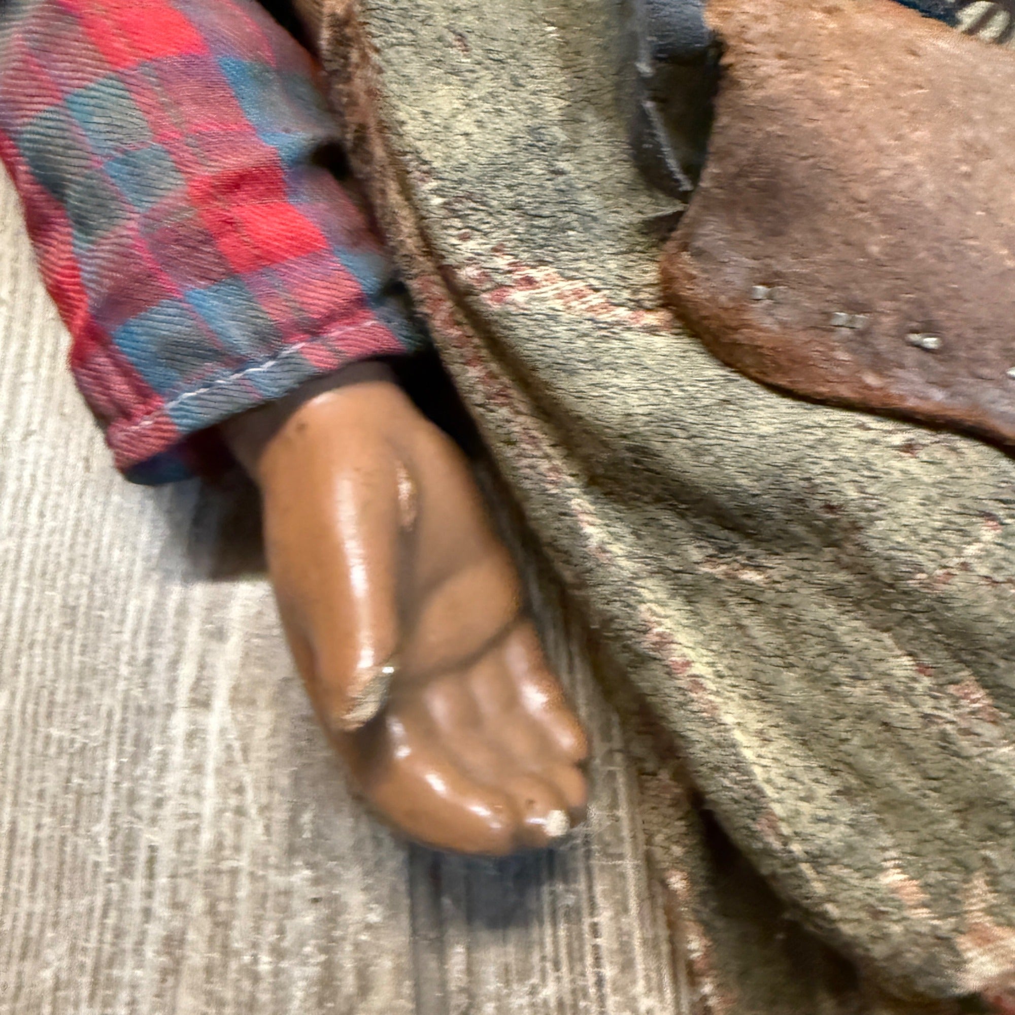 RARE Vintage Lone Ranger Western Cowboy Composition 25" Doll Figure  AS-IS