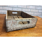 Vintage 7UP Seven-UP Wooden Soda Bottle Carrier Case Crate Sheboygan Wis