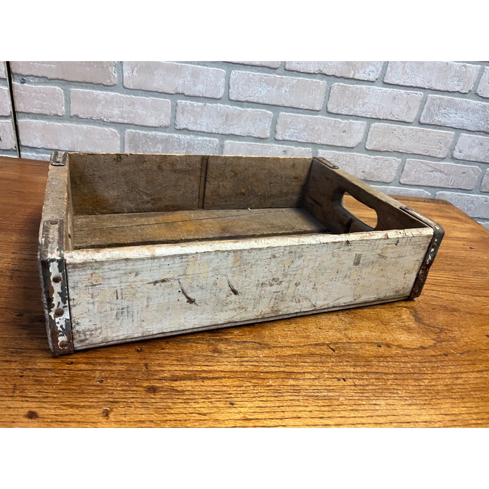 Vintage 7UP Seven-UP Wooden Soda Bottle Carrier Case Crate Sheboygan Wis