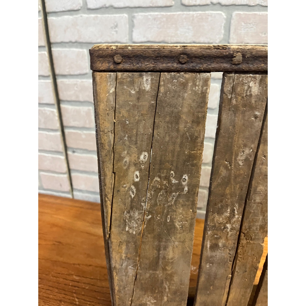 Vintage 7UP Seven-UP Wooden Soda Bottle Carrier Case Crate Sheboygan Wis