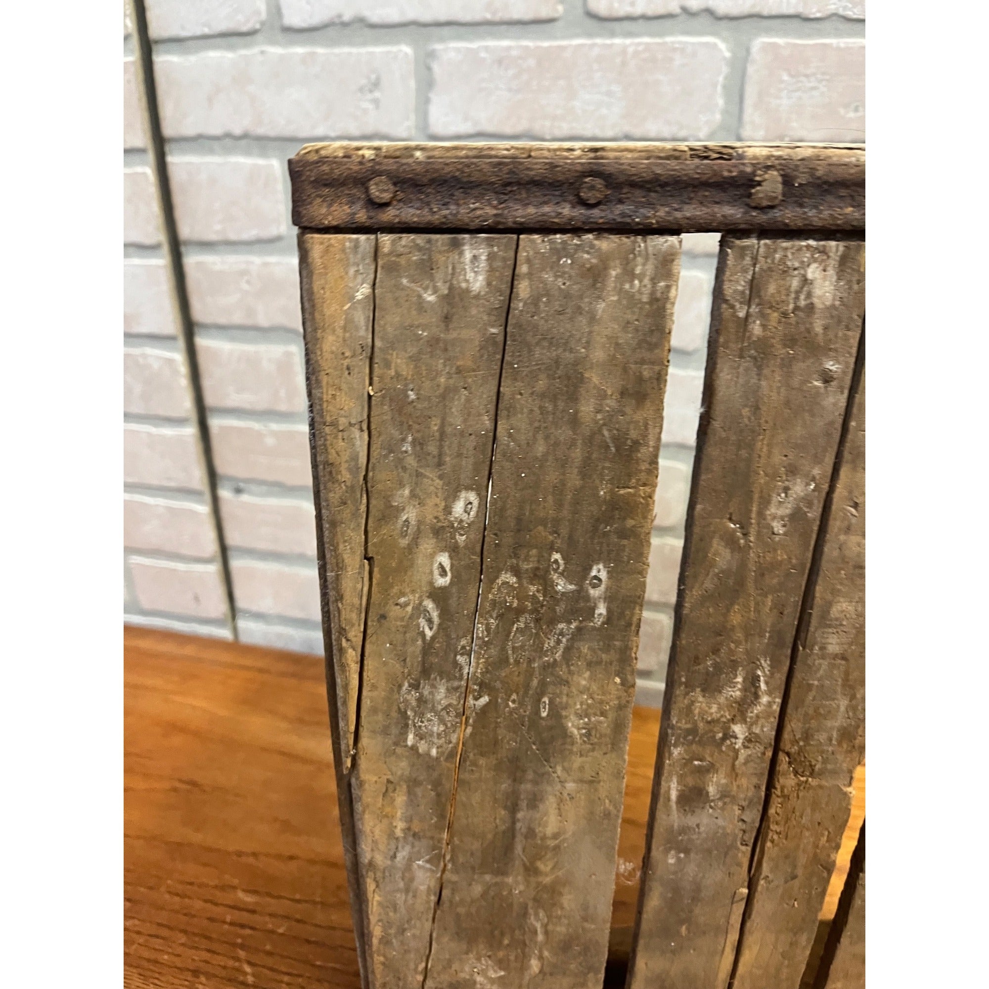Vintage 7UP Seven-UP Wooden Soda Bottle Carrier Case Crate Sheboygan Wis
