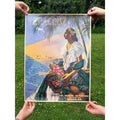 Original 1950s Veracruz Mexico Travel Tourism Poster Vintage Art