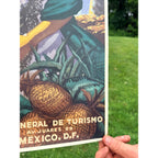 Original 1950s Veracruz Mexico Travel Tourism Poster Vintage Art