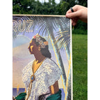 Original 1950s Veracruz Mexico Travel Tourism Poster Vintage Art