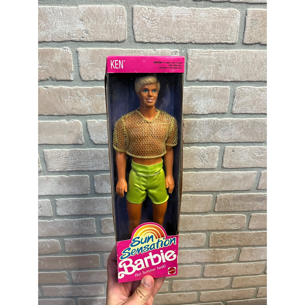 1991 Sun Sensation Ken Barbie Doll Mattel Original Box Unopened