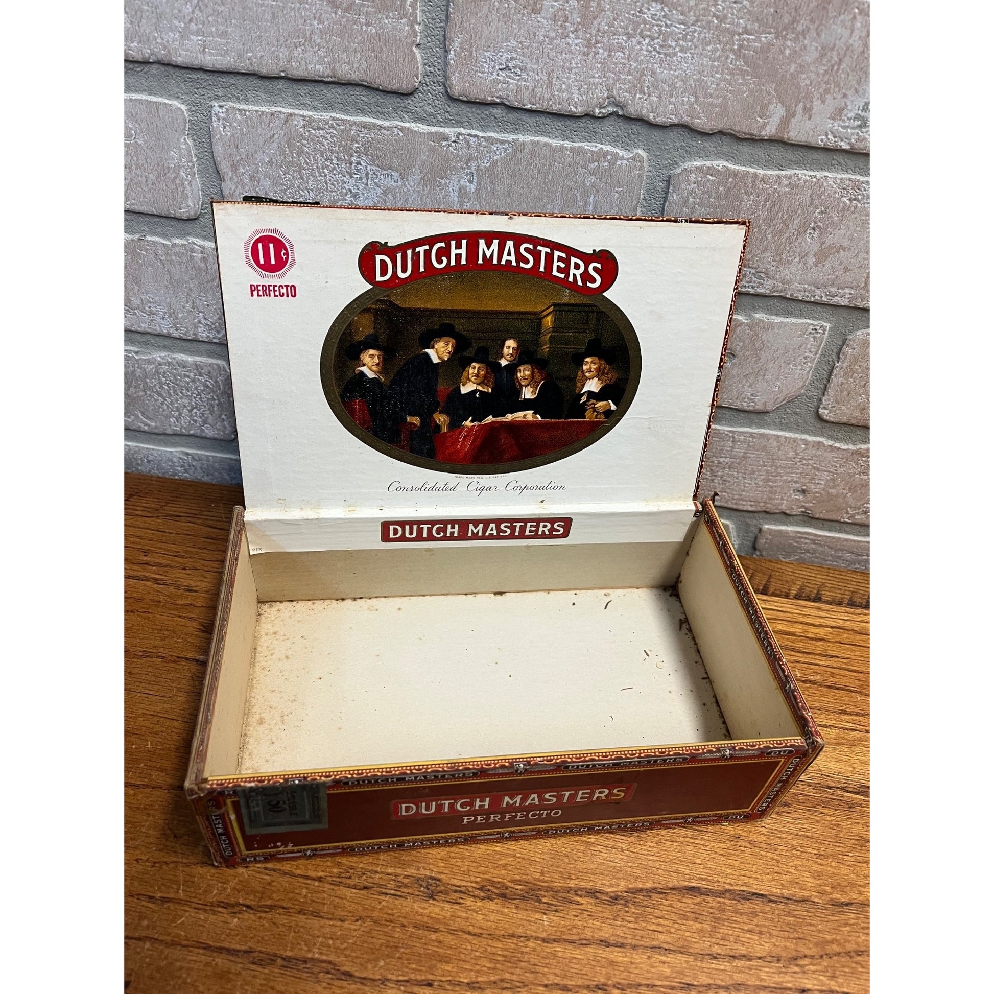 Vintage Dutch Masters Cigars Advertising Box Empty Consolidated Cigar Corp