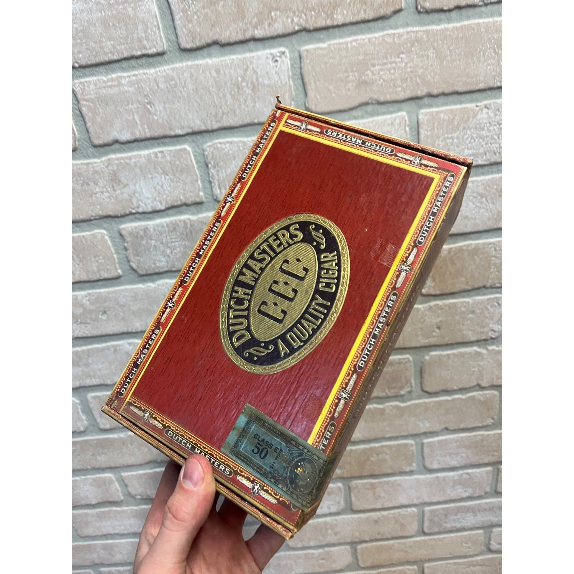 Vintage Dutch Masters Cigars Advertising Box Empty Consolidated Cigar Corp