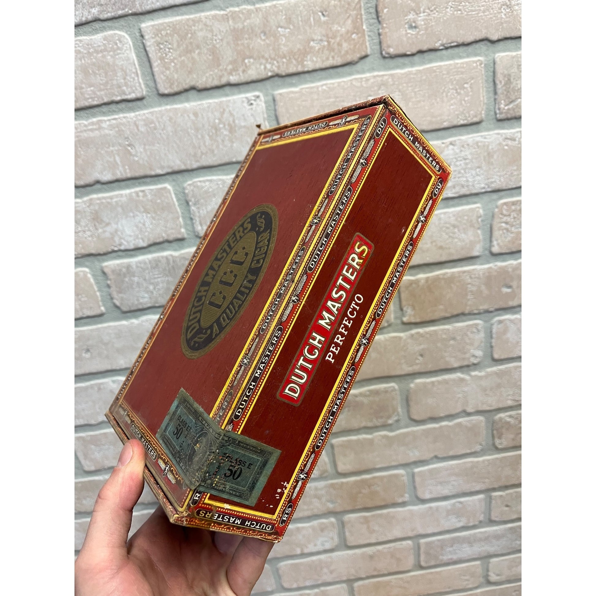 Vintage Dutch Masters Cigars Advertising Box Empty Consolidated Cigar Corp