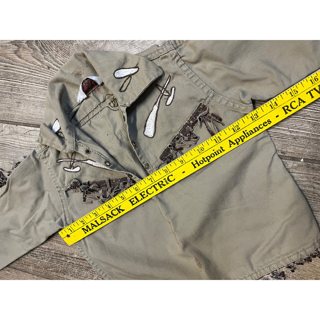 Vintage 1950s Child's Play Jacket Davy Crockett Western Wolf of Waco Ace Gilman