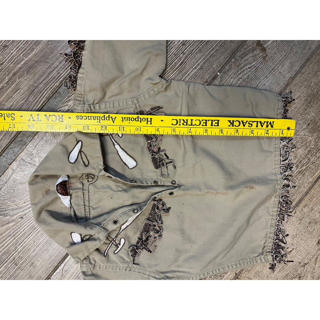 Vintage 1950s Child's Play Jacket Davy Crockett Western Wolf of Waco Ace Gilman