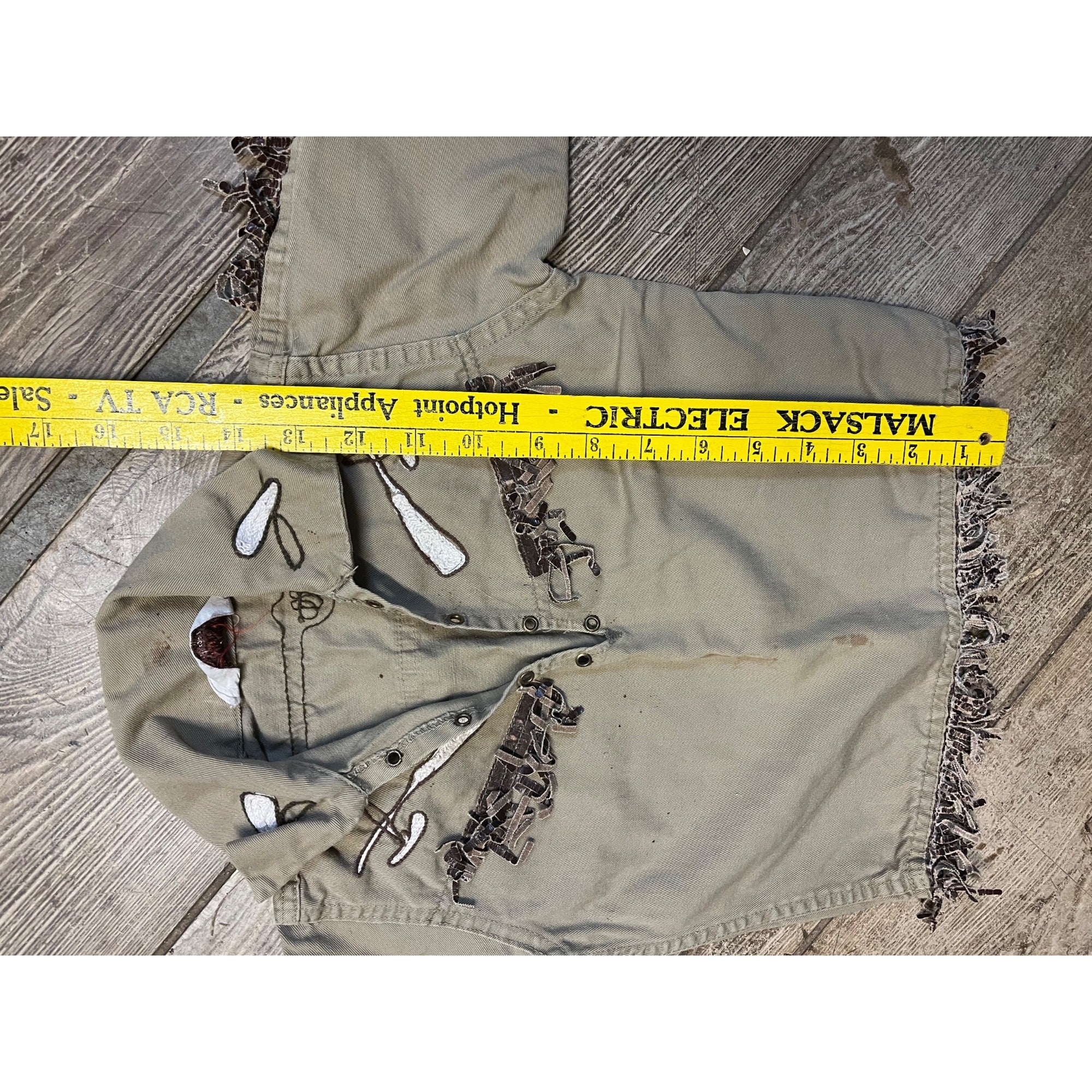 Vintage 1950s Child's Play Jacket Davy Crockett Western Wolf of Waco Ace Gilman