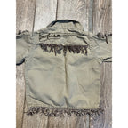 Vintage 1950s Child's Play Jacket Davy Crockett Western Wolf of Waco Ace Gilman