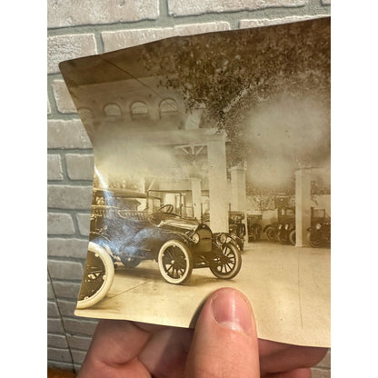 Original Real Photo c1916 Milwaukee Early Automobiles Exposition Snapshot