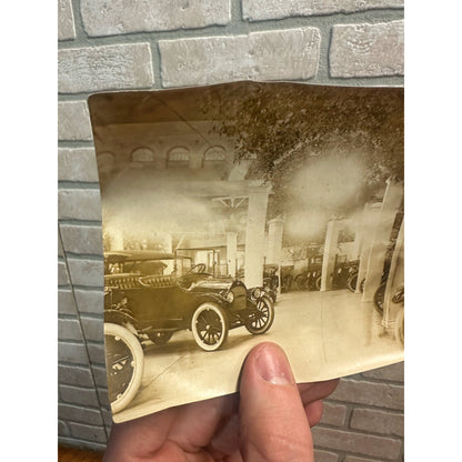 Original Real Photo c1916 Milwaukee Early Automobiles Exposition Snapshot