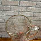 Budweiser King of Beer Tankard Heavy Walled Mug Glass 6.25" Anheuser Busch