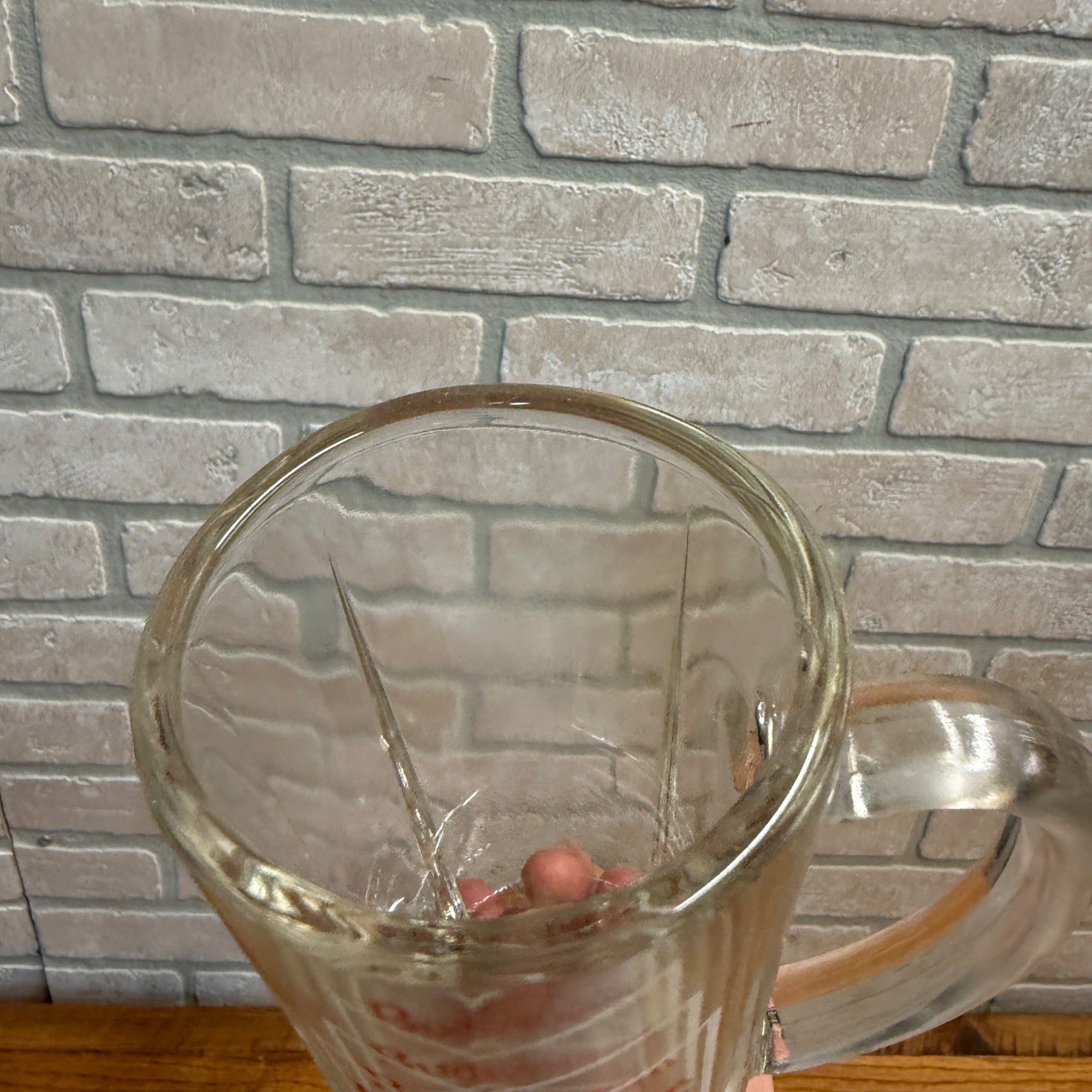 Budweiser King of Beer Tankard Heavy Walled Mug Glass 6.25" Anheuser Busch