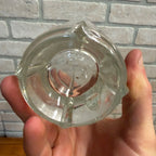 Budweiser King of Beer Tankard Heavy Walled Mug Glass 6.25" Anheuser Busch