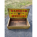SCARCE Dunn Mustard Co General Store Display Crate Exceptional Primitive Yellow Box