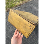 SCARCE Dunn Mustard Co General Store Display Crate Exceptional Primitive Yellow Box