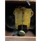 Antique Vintage Seth Thomas Mantle Clock With Lion Head Handles + Key