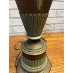 Vintage Art Deco Neoclassical Swan Handle Urn Table Lamp 1930s Cast Aluminum Lamp