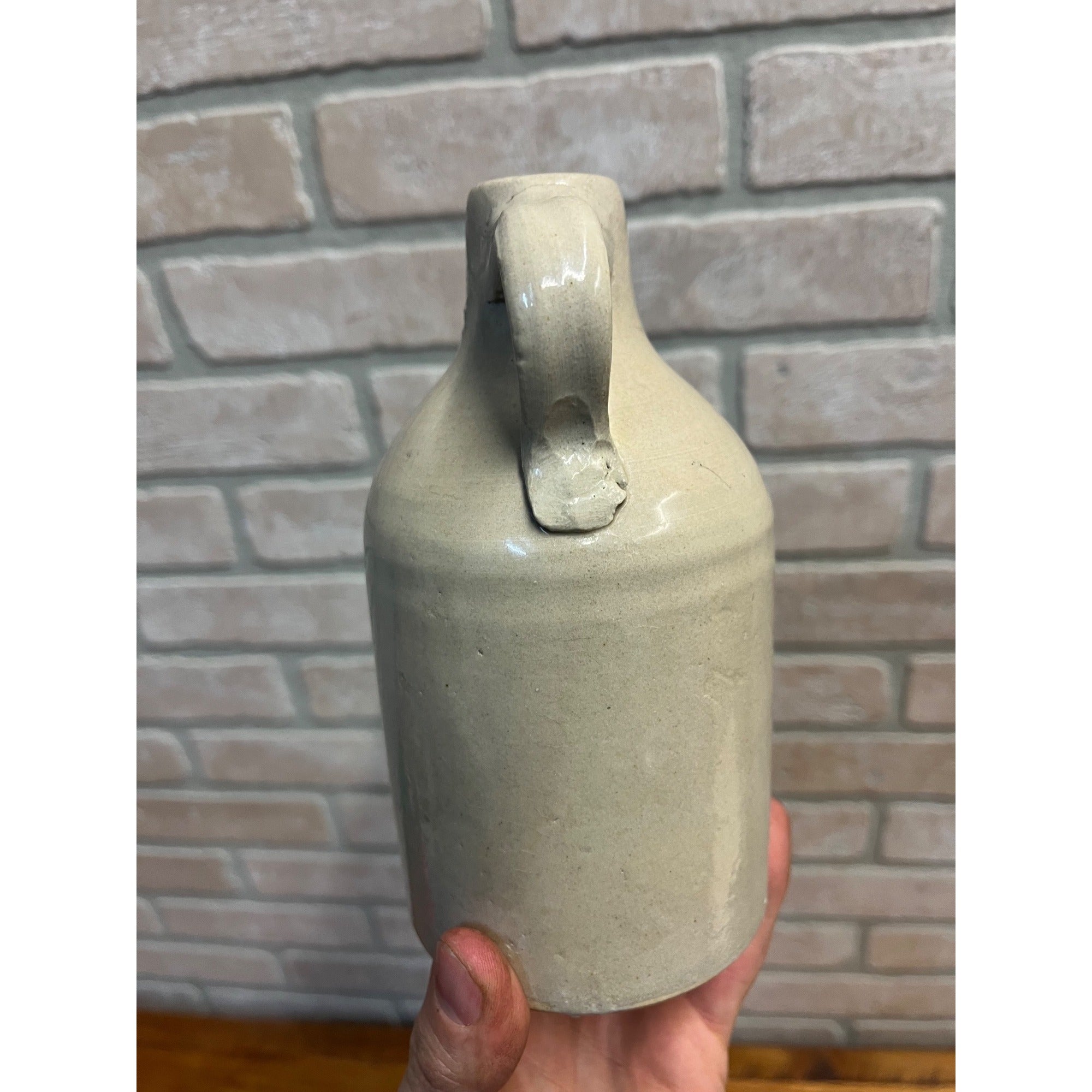 RARE Red Wing Stoneware 1 Pint Size Kummerow & Menge Fond Du Lac WI Liquor Jug