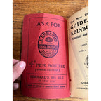1929 Illustrated Guide to Edinburgh Andrew Elliot Antique Book Scotland Travel