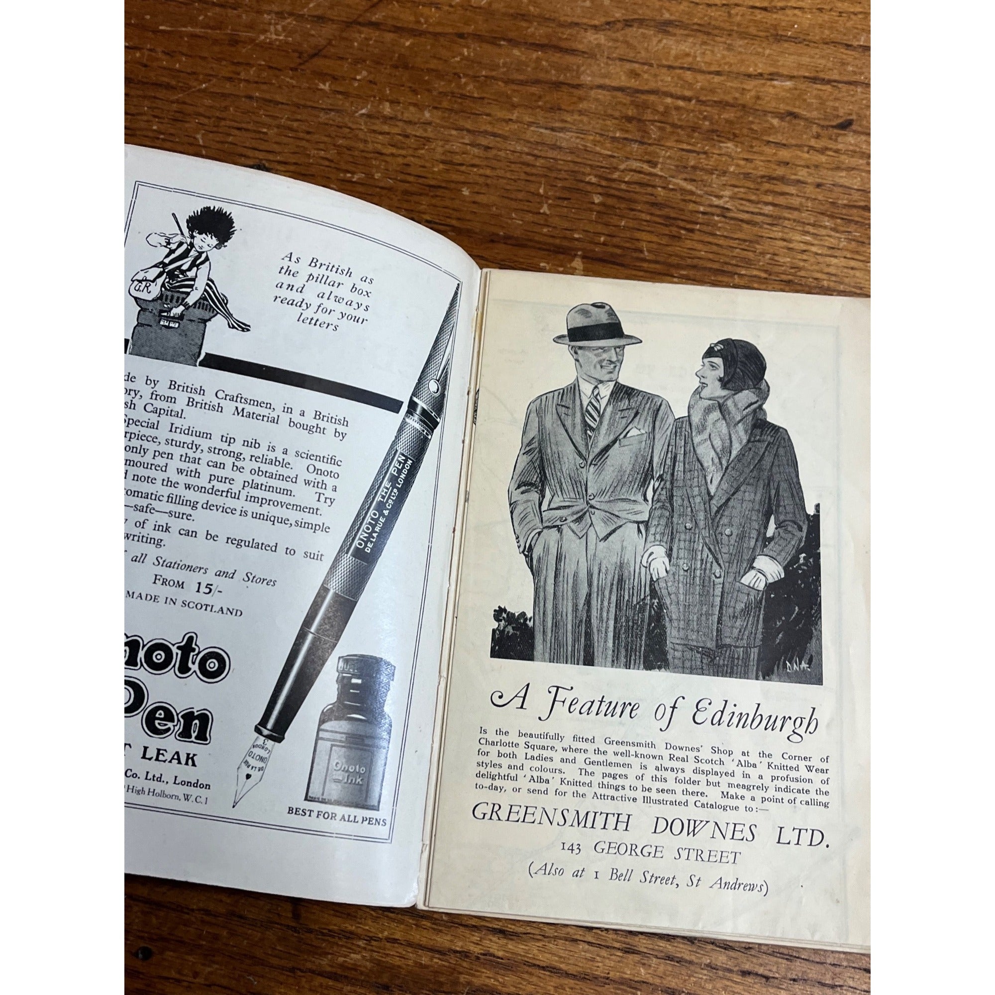 1929 Illustrated Guide to Edinburgh Andrew Elliot Antique Book Scotland Travel
