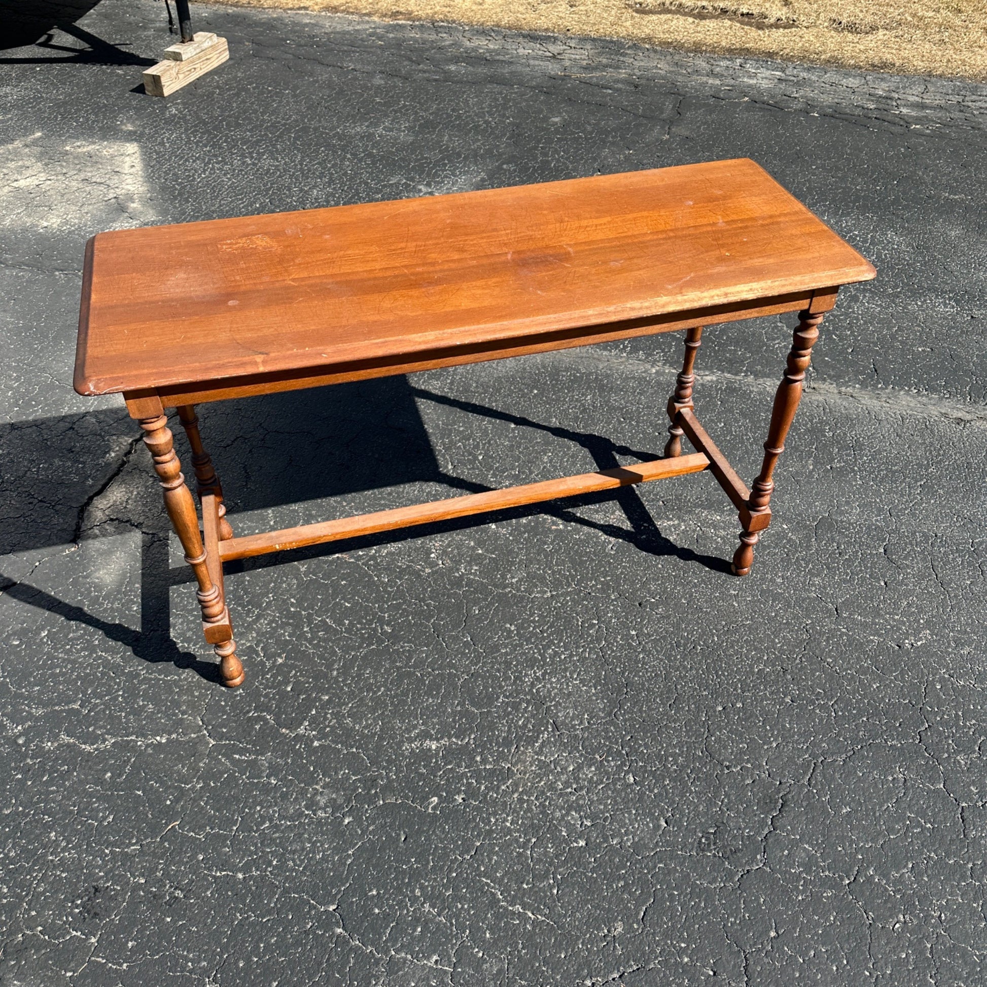 Vintage Wooden Hallway Entry Style Side Table