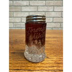 1929 Canadian National Exhibition Toronto Ruby Red Flash Salt Shaker Single Glass