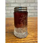 1929 Canadian National Exhibition Toronto Ruby Red Flash Salt Shaker Single Glass