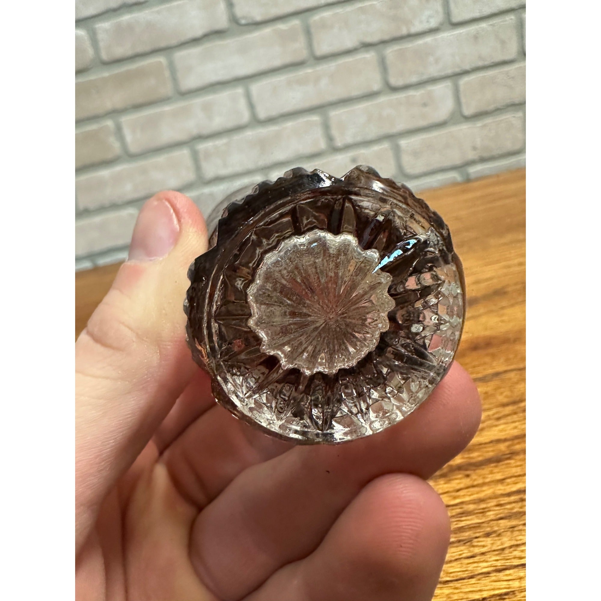 1929 Canadian National Exhibition Toronto Ruby Red Flash Salt Shaker Single Glass