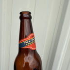 Vintage Fox Head Lager Beer Waukesha Wisconsin Label Beer Bottle IRTP