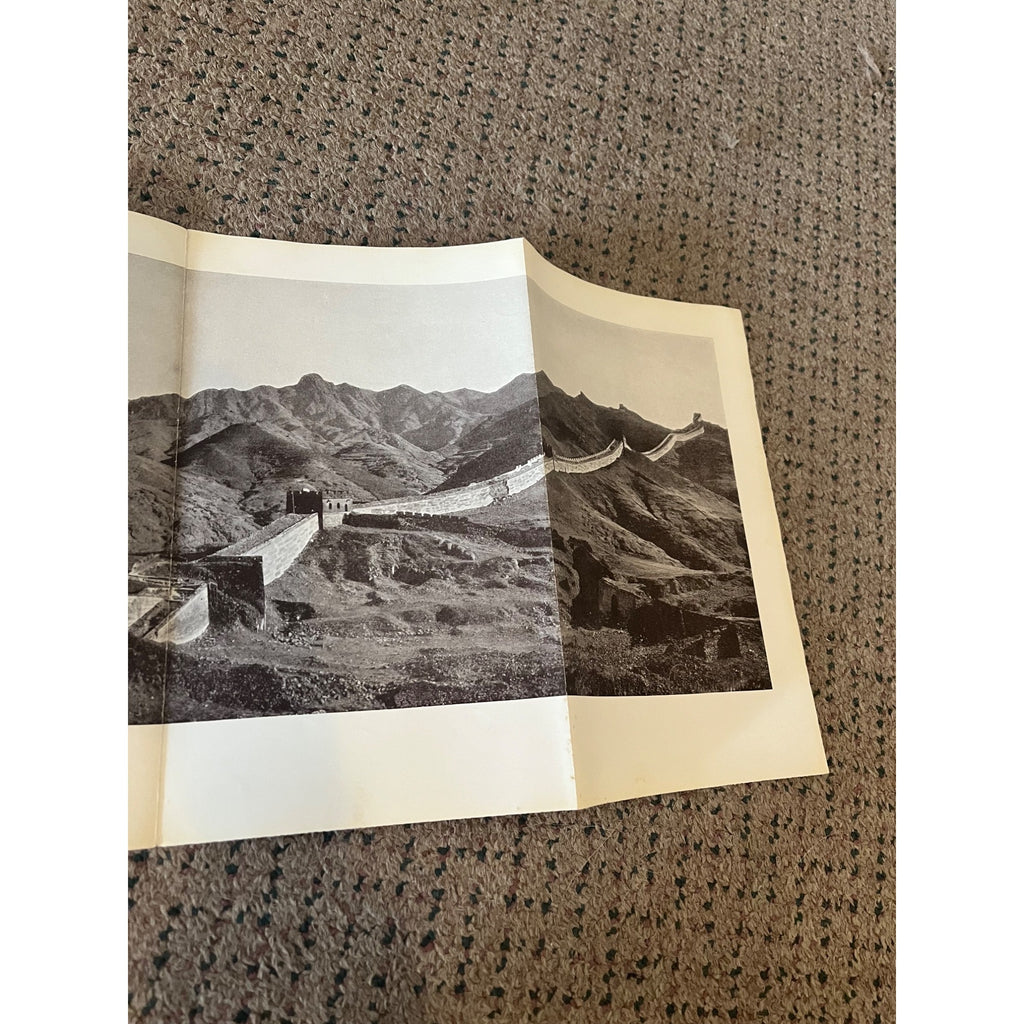 Antique Great Wall Of China Near Nankow Pass 1923 National Geographic 10"X45"