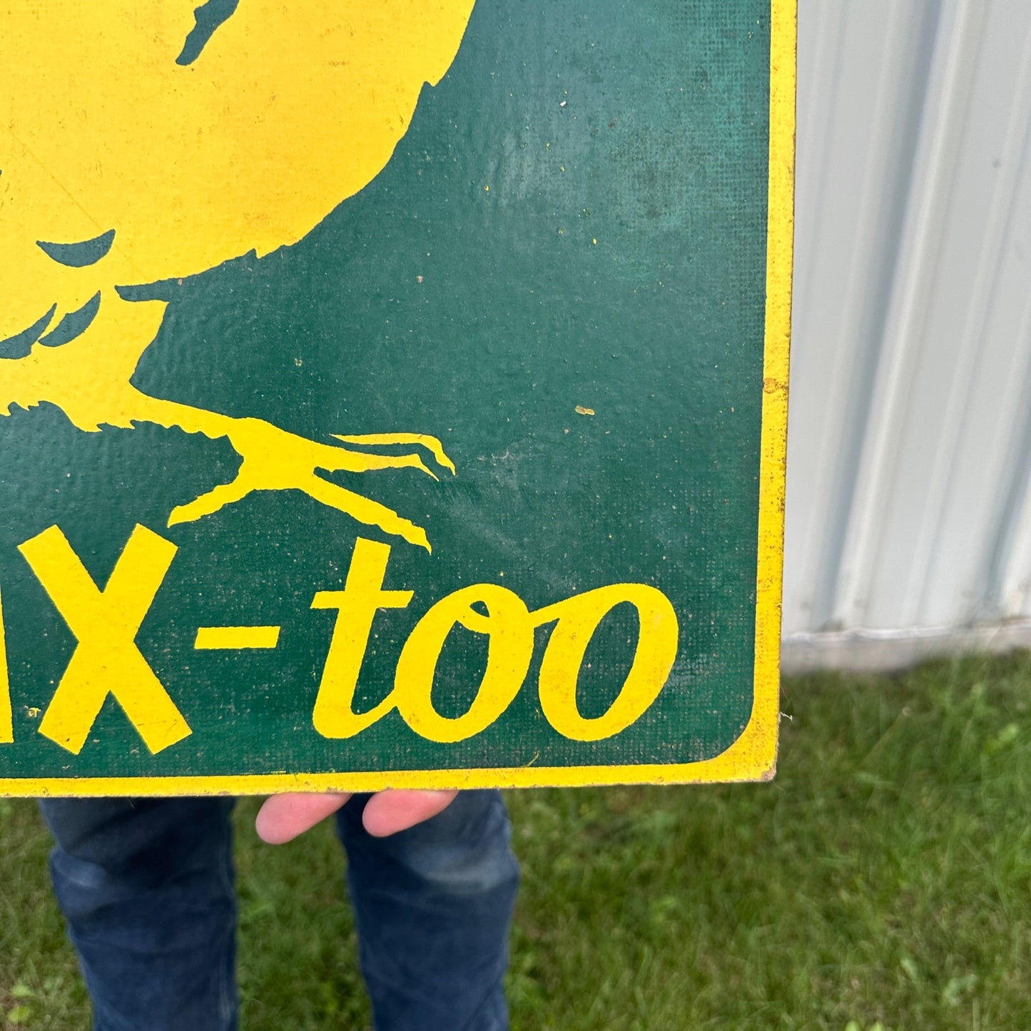 Vintage Dekalb Chix-Too Chicks Farm Advertisign Sign Masonite Pressed Wood