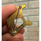 WWII US Army 203rd Engineering Battalion DI DUI Crest "Dont Kick Our Dog" Scarce