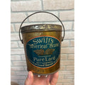 Vintage Swift's Silverleaf Brand Lard Bucket Tin Pail Advertising
